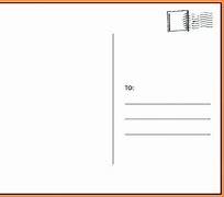 Image result for Post Office Postcard Template 4X6