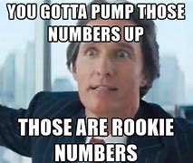 Image result for Those Are Rookie Numbers Meme