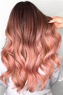 Image result for Rose Gold Light Pink Wavy Hair