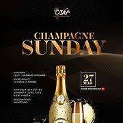 Image result for Champagne Sundays Flyer
