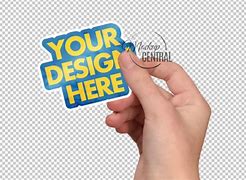 Image result for Hand Holding Sticker Mockup Free Canva