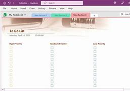 Image result for OneNote List