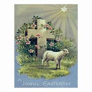 Image result for Vintage Lamb and Cross Clip Art