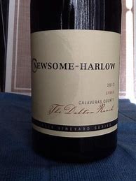 Image result for Newsome Harlow Syrah The Dalton Ranch
