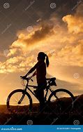 Image result for Woman Mountain Bike Silhouette