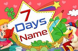 Image result for 7 Days Name English