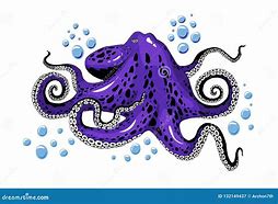 Image result for Purple Octopus Cartoon