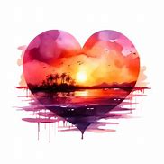 Image result for Sun in the Shape of Heart Transparent Background