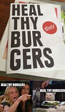 Image result for Healthy Burger Meme