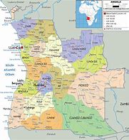 Image result for Angola Political Map