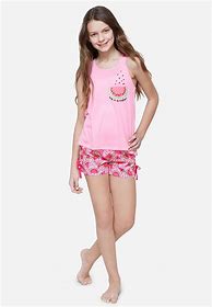 Image result for Little Girl Pink Silk Intima Pajamas