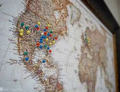 Image result for World Map for Marking Travel