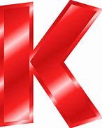 Image result for Red Alphabet Letters K