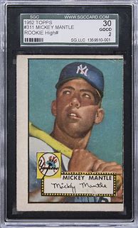 Image result for Mickey Mantle Rookie Card