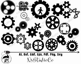 Image result for Gears Bolts SVG