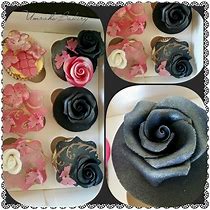 Image result for Pink and Black Cupcakes