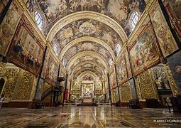 Image result for St. John Cathedral in Malta Carveggio