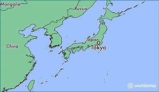 Image result for Tokyo Yokohama On World Map