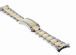 Image result for 20Mm Men's Stainless Steel Gold Tone Clasp Watch Band