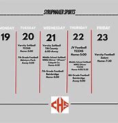 Image result for Elementary School Sports Schedule