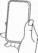Image result for Red Hand Holding Phone Drawing