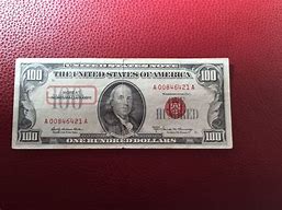 Image result for Red Seal 100 Dollar Bill