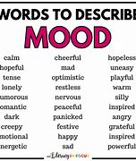 Image result for Mood Picture Examples