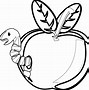Image result for Black and White Clip Art of an Apple