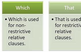 Image result for Difference Between Which and That Grammar