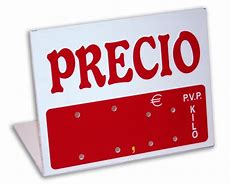 Image result for Cartel Precios Parking Ingles
