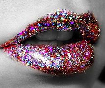Image result for Rainbow Glitter Lips