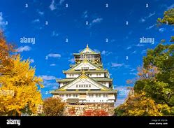 Image result for Osaka Castle Japan in Autumn