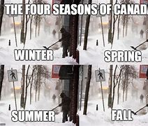 Image result for Snow in Canada Meme