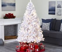 Image result for White Artificial Christmas Trees