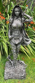 Image result for Male Dark Elf Warrior Statue
