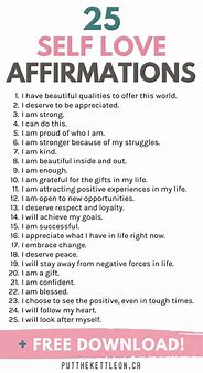 Image result for Daily Positive Affirmations Self-Love