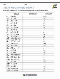 Image result for Basic Mathematics Worksheets