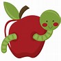 Image result for Apple with Worm Cartoon