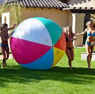 Image result for Giant Inflatable Beach Ball in Swimming Pool