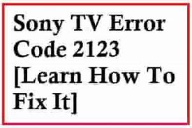 Image result for Sony TV Error Code