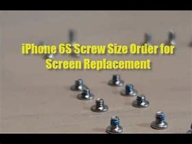 Image result for iPhone 6s Plus Screw Identification