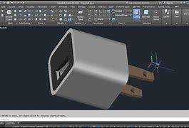 Image result for 2D CAD Drawing of Phone Charger