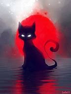 Image result for Halloween Black Cat Cartoon