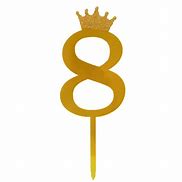 Image result for Birthday 8 Gold