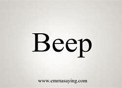 Image result for Define Beep
