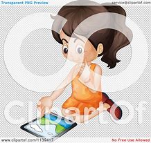 Image result for Girl On iPad Cartoon