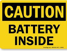 Image result for Battery Leakage Warning Label