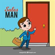 Image result for Line Art Door to Door Salesman