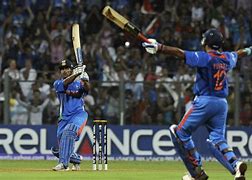 Image result for Dhoni Hitting Six
