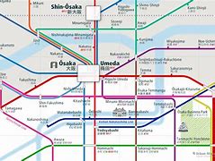 Image result for Osaka Train Map